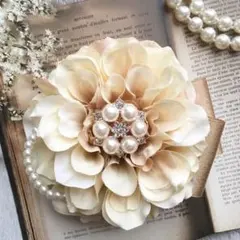 BG6☆　コサージュ　フォーマル　卒業式　卒園式　入学式　アンティークベージュ