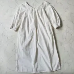 完売✨ADORE アドーア コットンラチネワンピース　ホワイト◆8460