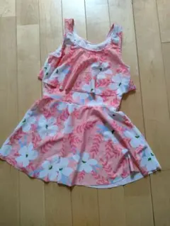 花柄 フリル ワンピース水着 セパレート セット