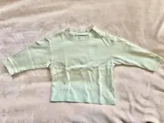 ユニクロ 長袖カットソー 90cm ライトグリーン