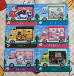 どうぶつの森 amiiboカード サンリオコラボ6枚セット　アミーボカード