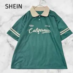 SHEIN ポロシャツ グラフィックＴシャツ グリーン 半袖 【M】のサムネイル