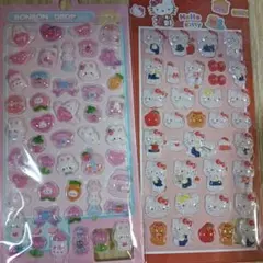 ハローキティ ボンボンドロップシール 2シートセット