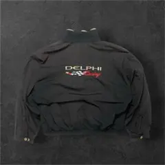 00s archive ギミック ブルゾン XXL 企業ロゴ Y2K