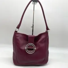 ✨美品✨フルラ FURLA パープル本革ワンショルダーバッグ シルバー 肩がけ✧のサムネイル