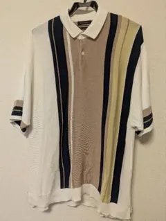 nico and ... ストライプポロニットプルオーバー Mサイズ