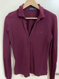 Polo Ralph Lauren バーガンディ M 長袖ポロシャツ