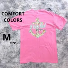 《US古着》Comfort Colors バックプリント柄Tシャツ ピンク色のサムネイル