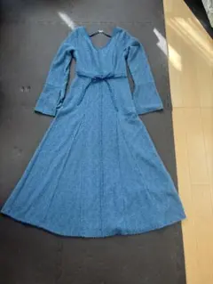 FRAY I.D Vネック長袖ワンピース