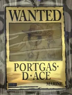 ONE PIECE ポートガス・D・エース 手配書 メタリックカード - メルカリ