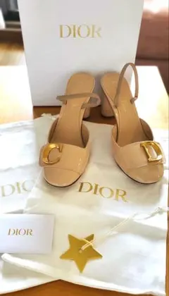 美品箱付 C'EST DIOR スリングバック パンプス 35.5(22.5)のサムネイル