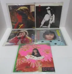 【中古品】70、80年代　邦楽　EPレコード 5枚まとめ売り