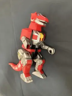 【ジャンク】恐竜戦隊ジュウレンジャー ティラノレンジャー ソフビ 1992のサムネイル