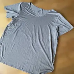 UNIQLO エアリズム　VネックロングＴシャツ ブラウン　レディースL