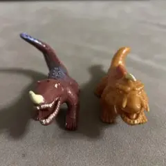 1995年 バンダイ ガメラ 怪獣 ジャイガー、バルゴン ソフビ フィギュア