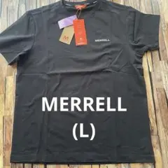新品メレルMERRELL 半袖Tシャツ　シンプルロゴデザイン黒Lサイズのサムネイル