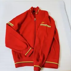 NIKE ナイキ ジャージ上着肩にロゴ刺繍 80s〜ジャケット赤