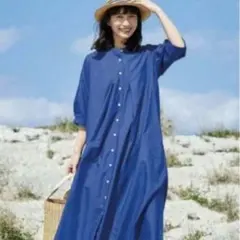 Sunny cloudsサニークラウズ♡青いパラソルワンピースフェリシモのサムネイル