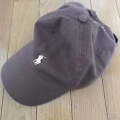 ポロ　ラルフローレン　キャップ　ブラウン　中古
