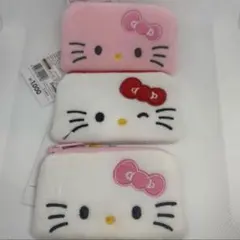 韓国限定　日本未発売　ダイソー　ハローキティ　ポーチ　3点セット