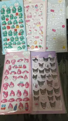 サンリオ キャラクター 硬いシール 5枚セット