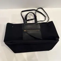 E’POR D BAG Medium トートバッグ　2way 黒　ブラックのサムネイル