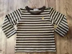 mikihouse ストライプ 長袖Tシャツ 90