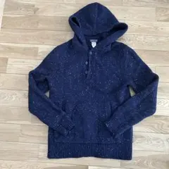 patagonia フード付きニット S ネイビーのサムネイル