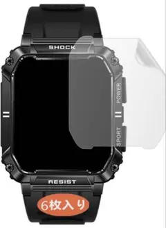 LEMFO 1.95 インチ T3 スマートウォッチ 保護フィルム　6枚入り