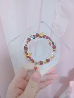 【売り切りセール】振り向かせたい恋に＊情熱のお守りブレス｜ガーネット×ハート