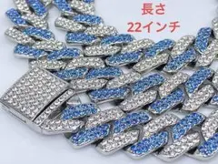 マイアミ　キューバン 方型幅15ミリ喜平ネックレス 22