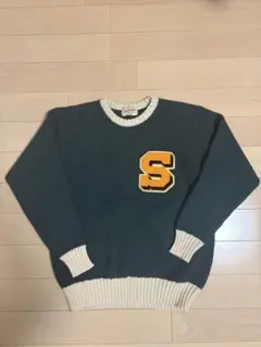 BURDEN Knitting Mills ニット セーター Sロゴ