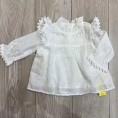 値下げ中☆新品☆ベビーブラウス☆ホワイト