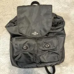 ピ*ル様 COACH ブラック バックパック