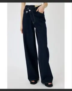［最終値下げ］MOUSSY CROSS WAIST WIDE STRAIGHT