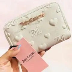 【ぷくぷく加工♡】ジューシークチュール 二つ折り財布 ラウンドジップ レザー調