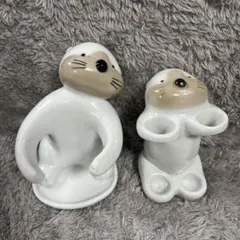 アザラシの陶器製　小物置き