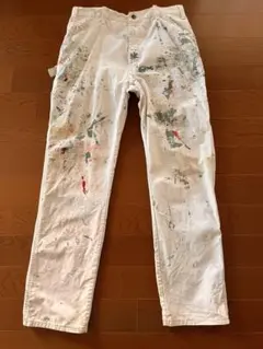 DICKIES ペンキ グランジ ホワイト ペインターパンツ W28 - メルカリ