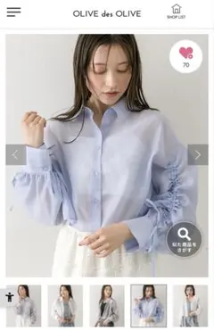 【OLIVE des OLIVE】シアーシャツ
