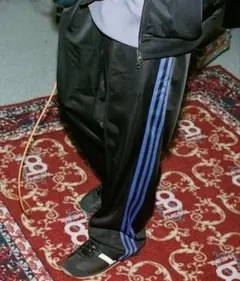 【新品タグ付】adidas ベッケンバウアー　ブラック/パープル トラックパンツ