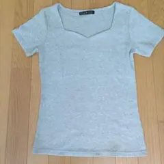 GORGE 半袖 リブTシャツ グレーのサムネイル