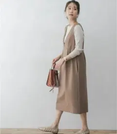 F by ROSSO　ロッソ　ジャンパースカート モカ　フリー