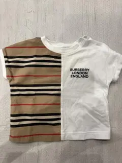 BURBERRY ベビー Tシャツ 半袖 ストライプ　6m