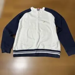 【Nike 】トレーナー ホワイト/ネイビー 00s オールドNIKE