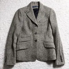 RALPH LAUREN ウール100 ヘリンボーン テーラードジャケット 7