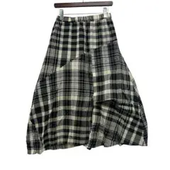 ♦特別お買い得商品♦❋慈雨❋センソユニコ❋変形 デザインロングスカート センソユニコ 慈雨 チェック柄フレアスカート - メルカリ