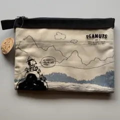 PEANUTS スヌーピー ジッパーポーチ Lサイズ29×21 マリモクラフト