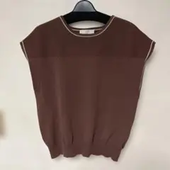 any SiS フレンチスリーブ　ニット