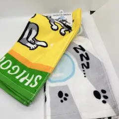 【新品未使用】仕事猫　ドン・キホーテ発売　フェイスタオル2種