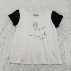 【レディース 】agnes b. Tシャツ 刺繍 プリント 白 Mのサムネイル
